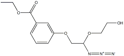 ethyl 3-(2-azido-2-(2-hydroxyethoxy)ethoxy)benzoate Struktur