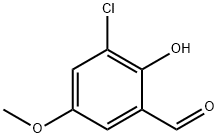 3-Chloro-2-hydroxy-5-methoxybenzaldehyde Struktur