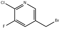 5-(BROMOMETHYL)-2-CHLORO-3-FLUORO-PYRIDINE Struktur