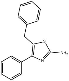 5-benzyl-4-phenylthiazol-2-amine Struktur