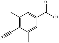 4-cyano-3,5-dimethylbenzoic acid Struktur