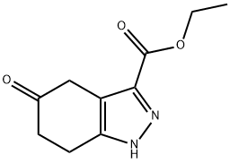 ethyl 5-oxo-4,5,6,7-tetrahydro-1H-indazole-3-carboxylate Struktur