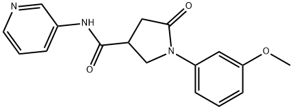 1-(3-methoxyphenyl)-5-oxo-N-(pyridin-3-yl)pyrrolidine-3-carboxamide Struktur