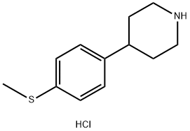 4-(4-Methylsulfanyl-phenyl)-piperidine hydrochloride Struktur