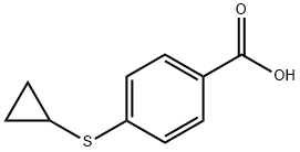 4-Cyclopropylsulfanyl-benzoic acid Struktur