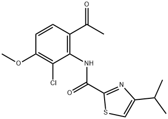 N-(6-acetyl-2-chloro-3-methoxyphenyl)-4-isopropylthiazole-2-carboxamide