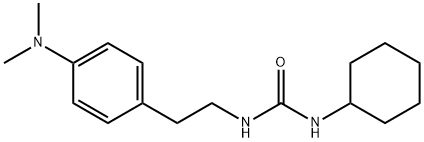 N-cyclohexyl-N'-{2-[4-(dimethylamino)phenyl]ethyl}urea Struktur