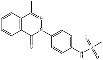 N-[4-(4-methyl-1-oxo-2(1H)-phthalazinyl)phenyl]methanesulfonamide Struktur