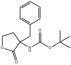 tert-butyl (3-benzyl-2-oxotetrahydrofuran-3-yl)carbamate Structure