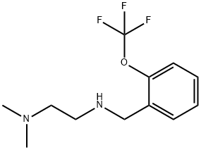 N1,N1-dimethyl-N2-(2-(trifluoromethoxy)benzyl)ethane-1,2-diamine Struktur