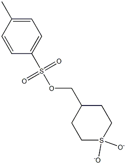 (1,1-dioxidotetrahydro-2H-thiopyran-4-yl)methyl 4-methylbenzenesulfonate Struktur