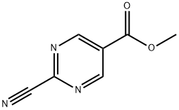 methyl 2-cyanopyrimidine-5-carboxylate Struktur