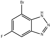 4-Bromo-6-fluoro-1H-benzo[d][1,2,3]triazole Struktur