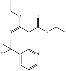 Diethyl 2-(3-(trifluoromethyl)pyridin-2-yl)malonate Struktur