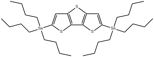 2,6-Bis(tributylstannyl)dithieno[3,2-b:2',3'-d]thiophene Struktur