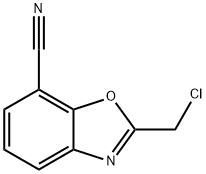 2-Chloromethyl-benzooxazole-7-carbonitrile Struktur