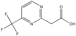 4-(Trifluoromethyl)-2-pyrimidineacetic acid Struktur