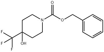 benzyl 4-hydroxy-4-(trifluoromethyl)piperidine-1-carboxylate Struktur