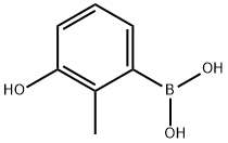 3-Hydroxy-2-methylphenylboronic acid Struktur