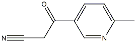 3-(6-methylpyridin-3-yl)-3-oxopropanenitrile Struktur