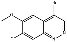 4-bromo-7-fluoro-6-methoxycinnoline Struktur