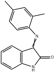 (3E)-3-[(2,4-dimethylphenyl)imino]-1,3-dihydro-2H-indol-2-one Struktur