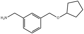 (3-((cyclopentyloxy)methyl)phenyl)methanamine Struktur