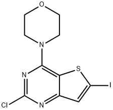 4-(2-chloro-6-iodothieno[3,2-d]pyrimidin-4-yl)morpholine Struktur