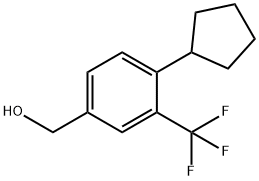 (4-cyclopentyl-3-(trifluoromethyl)phenyl)methanol(WXG02029) Struktur