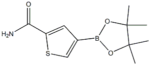 4-(4,4,5,5-Tetramethyl-1,3,2-dioxaborolan-2-yl)thiophene-2-carboxamide Struktur