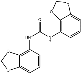 1,3-Bis(benzo[d][1,3]dioxol-4-yl)urea Struktur