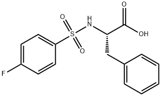 (S)-2-(4-fluorophenylsulfonamido)-3-phenylpropanoic acid Struktur