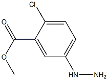 2-Chloro-5-hydrazino-benzoic acid methyl ester Struktur