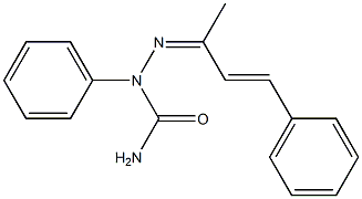 4-phenyl-3-buten-2-one N-phenylsemicarbazone Struktur