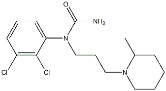 1-(3-(2,3-DICHLOROPHENYLUREIDO)PROPYL)-2-METHYLPIPERIDINE Struktur