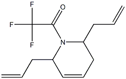 2,6-diallyl-1-(trifluoroacetyl)-1,2,3,6-tetrahydropyridine Struktur