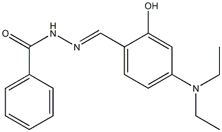 N'-[4-(diethylamino)-2-hydroxybenzylidene]benzohydrazide Struktur