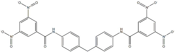 N,N'-[methylenebis(4,1-phenylene)]bis(3,5-dinitrobenzamide) Struktur