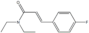 N,N-diethyl-3-(4-fluorophenyl)acrylamide Struktur