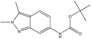 tert-butyl (2,3-dimethyl-2H-indazol-6-yl)carbamate Struktur