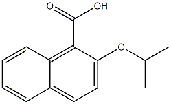 2-isopropoxy-1-naphthoic acid Struktur