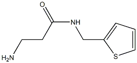 3-amino-N-(thiophen-2-ylmethyl)propanamide Struktur