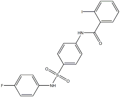 N-(4-{[(4-fluorophenyl)amino]sulfonyl}phenyl)-2-iodobenzamide Struktur