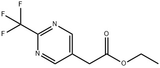 ETHYL 2-(2-(TRIFLUOROMETHYL)PYRIMIDIN-5-YL)ACETATE Struktur