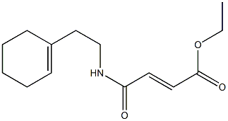 ethyl 4-{[2-(1-cyclohexen-1-yl)ethyl]amino}-4-oxo-2-butenoate Struktur