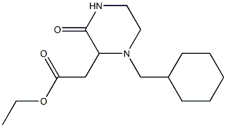 ethyl [1-(cyclohexylmethyl)-3-oxo-2-piperazinyl]acetate Struktur