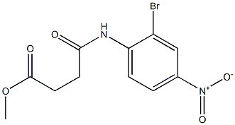 methyl 4-[(2-bromo-4-nitrophenyl)amino]-4-oxobutanoate Struktur