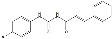 N-{[(4-bromophenyl)amino]carbonothioyl}-3-phenylacrylamide Struktur