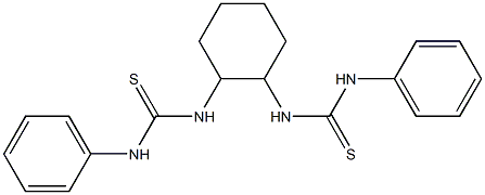 N,N''-1,2-cyclohexanediylbis[N'-phenyl(thiourea)] Struktur