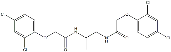 N,N'-1,2-propanediylbis[2-(2,4-dichlorophenoxy)acetamide] Struktur